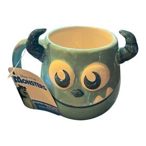 Disney Pixar Monsters, Inc. Sully Sculpted Embossed 3D Face Ceramic Mug HTF